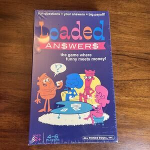 Loaded Answers Board Game "The Game Where Funny Meets Money" 4-6 Players, NEW